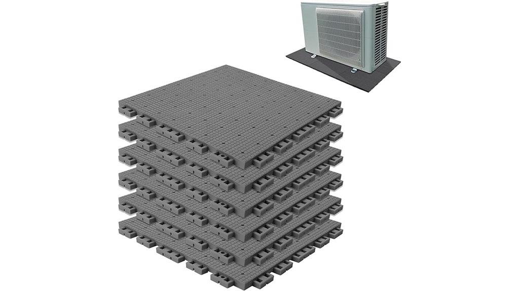six air conditioner pads