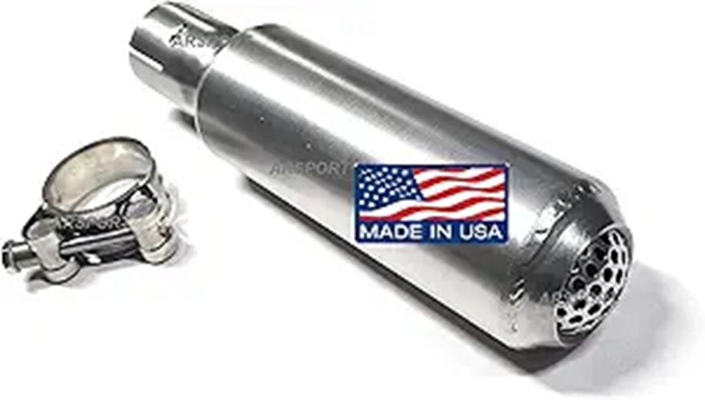 stainless steel predator muffler