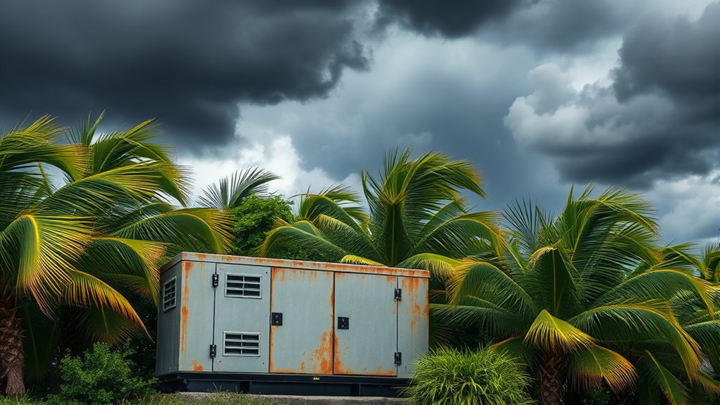 storm resistant generator enclosures