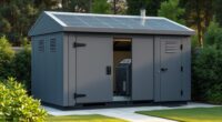 top generator sheds for heat pumps
