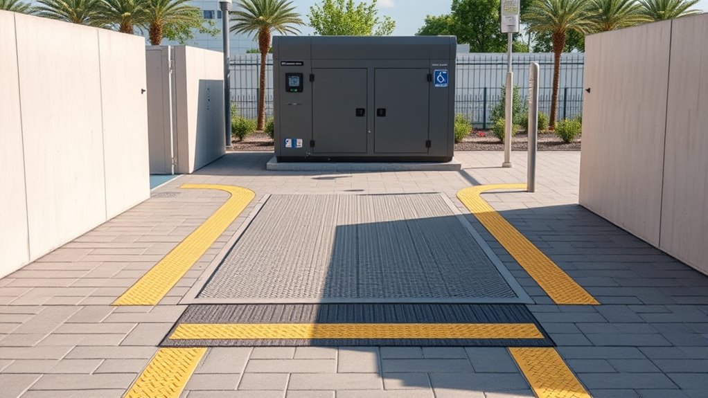 accessible emergency signage and routes