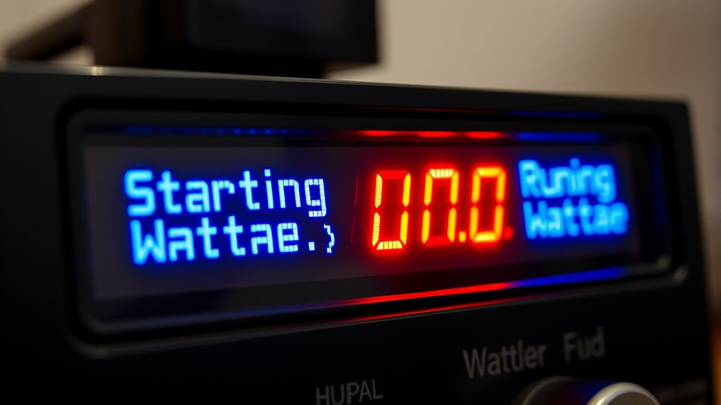 comparison of wattage usage