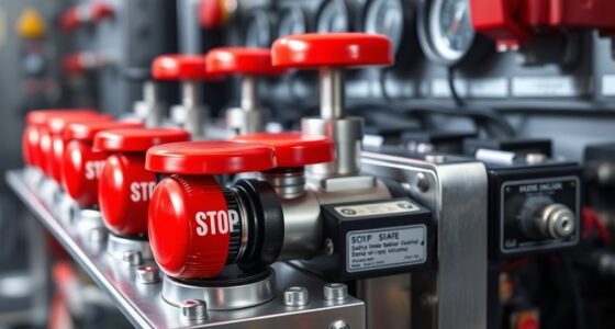 emergency stop and safety locks