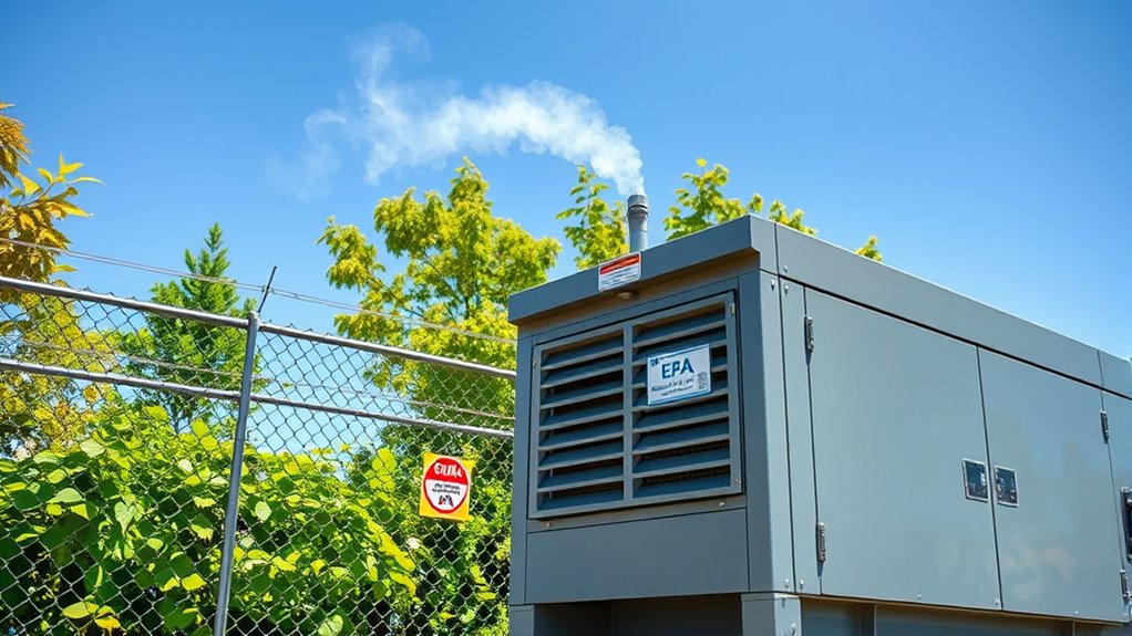 generator emission regulation compliance