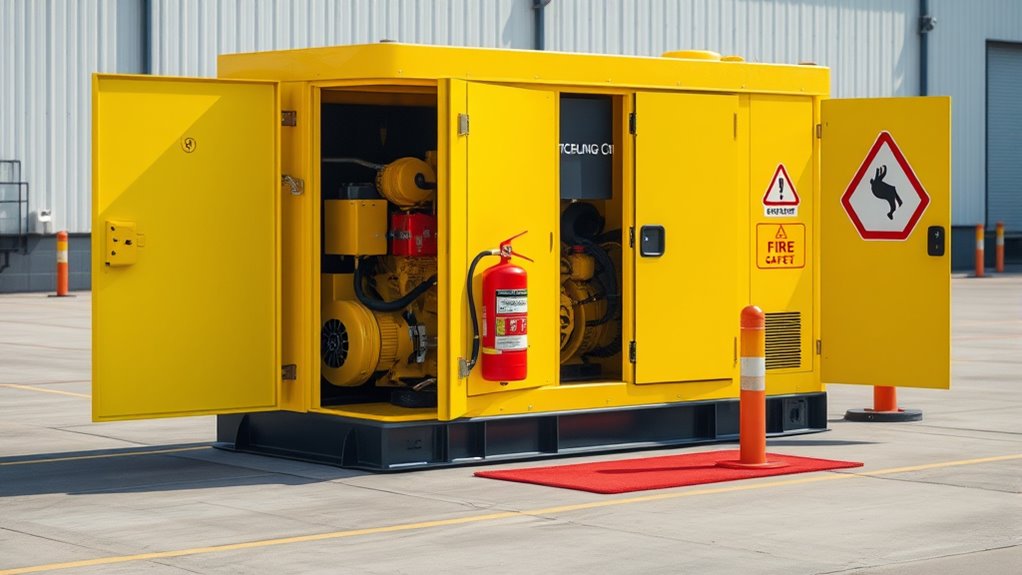 generator enclosure fire safety