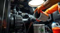 generator oil filter change
