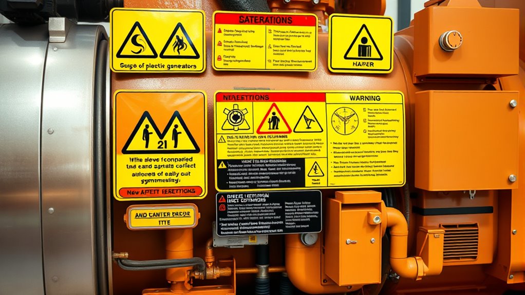 generator safety signage standards