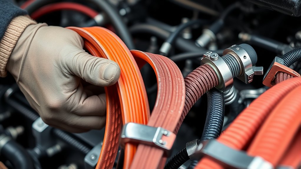 inspect belts and hoses regularly