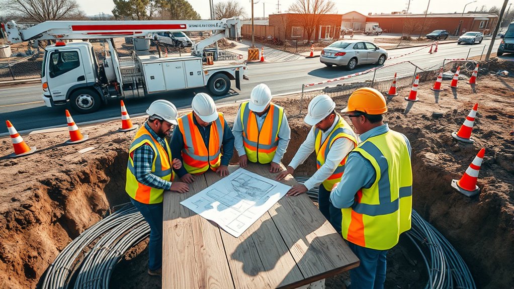 liaising with authorities and utilities