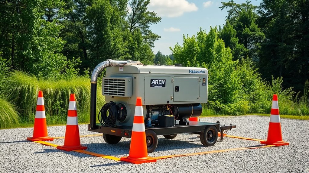 proper generator placement ensures efficiency