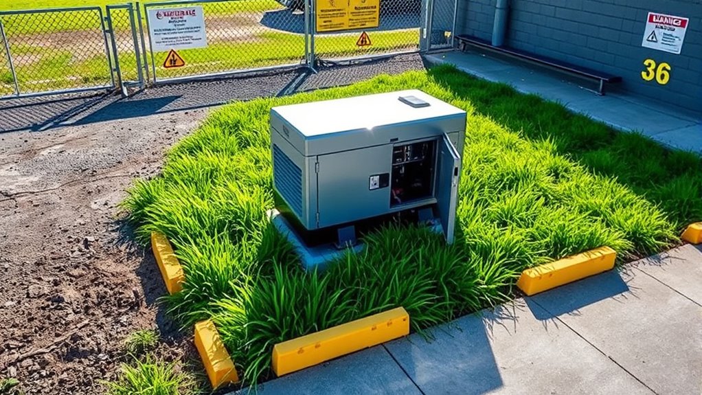 proper generator safety clearance