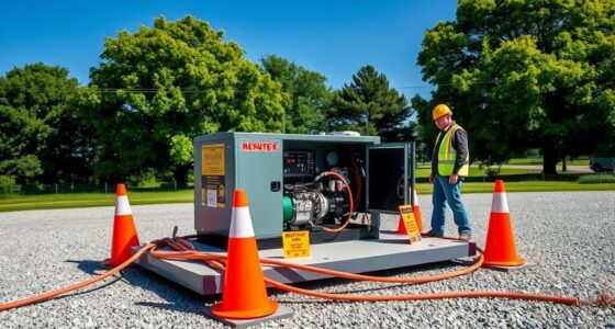 safe mobile generator placement