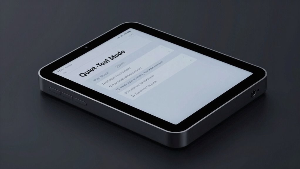 discreet device diagnostics mode