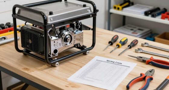generator installation spring checklist