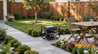 optimizing small yard generator placement