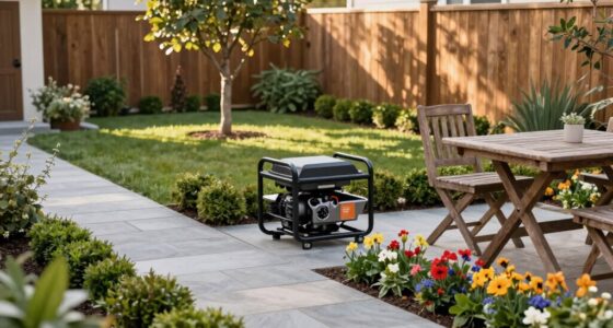 optimizing small yard generator placement