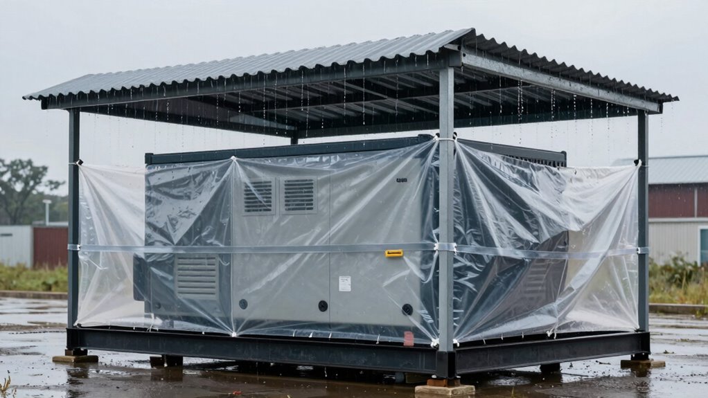 rainproof generator shelter tips