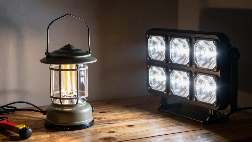 rechargeable vs dedicated lighting