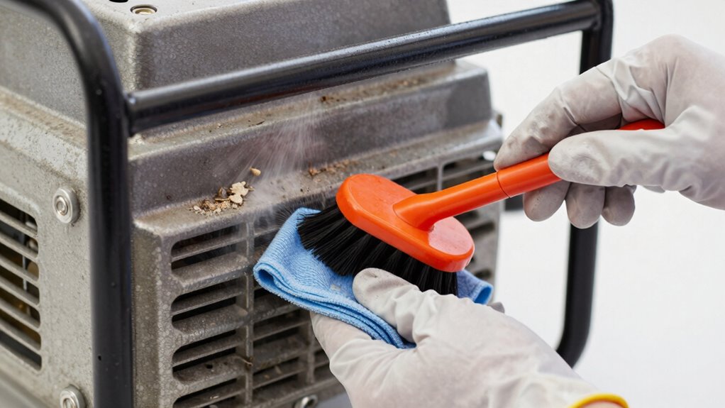 regular outdoor generator maintenance