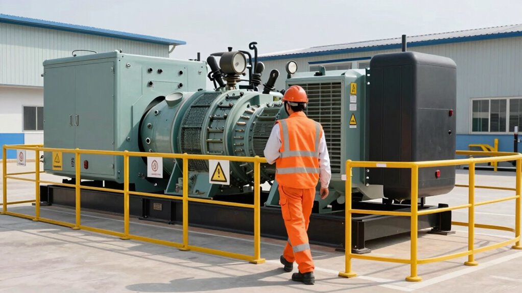 safe generator maintenance access