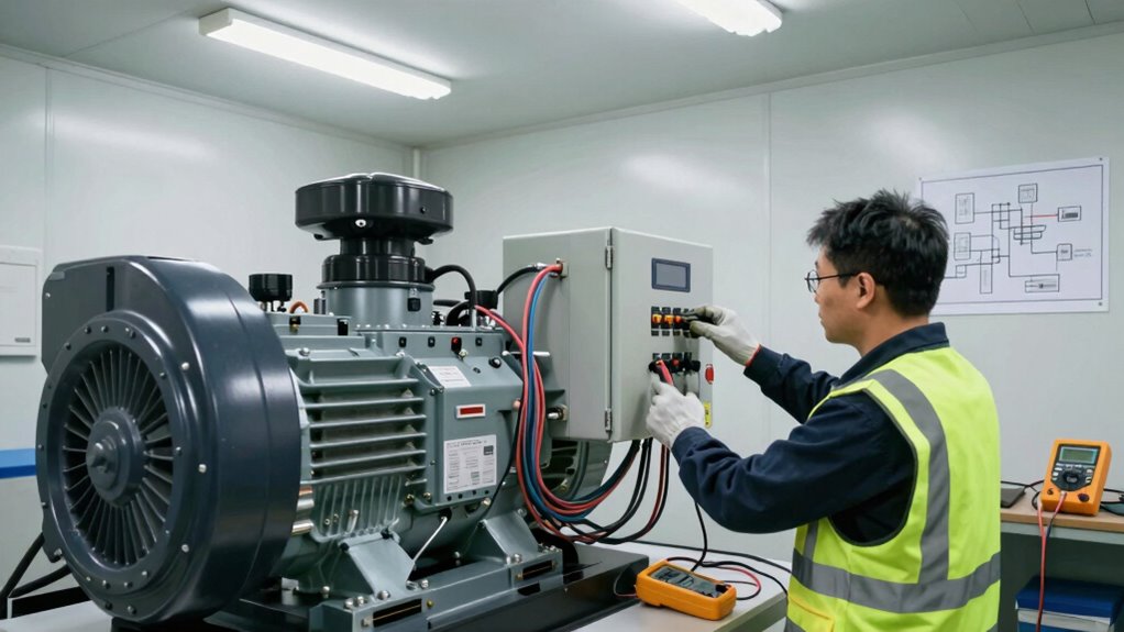 synchronize generator and ats