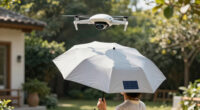 Autonomous Flying Umbrella Follows And Shields Users From Rain And Sunlight