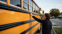 Ever Wondered About The Black Stripes On School Buses? Here’s Why They’re There