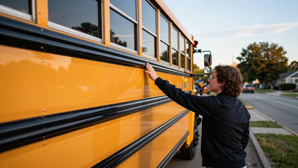 Ever Wondered About The Black Stripes On School Buses? Here’s Why They’re There