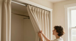 I Ditched My Closet Doors For $60 Pleated Curtains (See Why!)