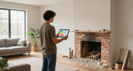 They Removed The Living Room’s Brick Fireplace — And They Don’t Regret It