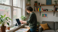 This 500-Square-Foot Studio Doubles As An Artist's Home And Workspace