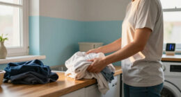 You’d Never Expect To See Ombré Walls In A Laundry Room — But It Works