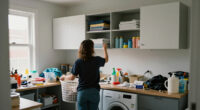 A Laundry Room Was An Eyesore Until IKEA Cabinets Gave It An Organized Redo
