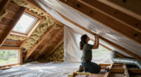 Vapor Barrier To Support Blown In Cellulose In The Attic