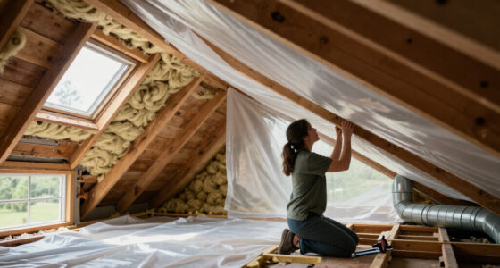 Vapor Barrier To Support Blown In Cellulose In The Attic